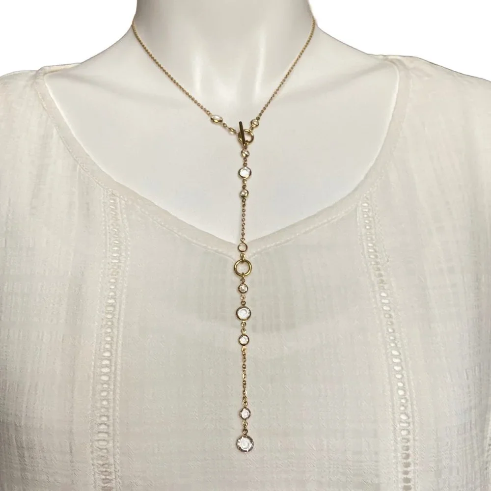 Stainless Steel Long Necklace Toggle Closure - Picture 9 of 9